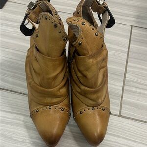 Freebird Brown Studded Ankle Boots